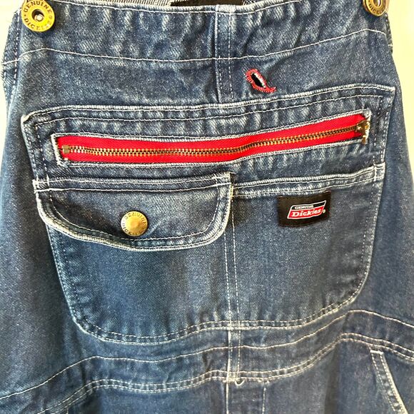 Dickies‎ Men's Medium Wash Overalls in Size S - Picture 8 of 12